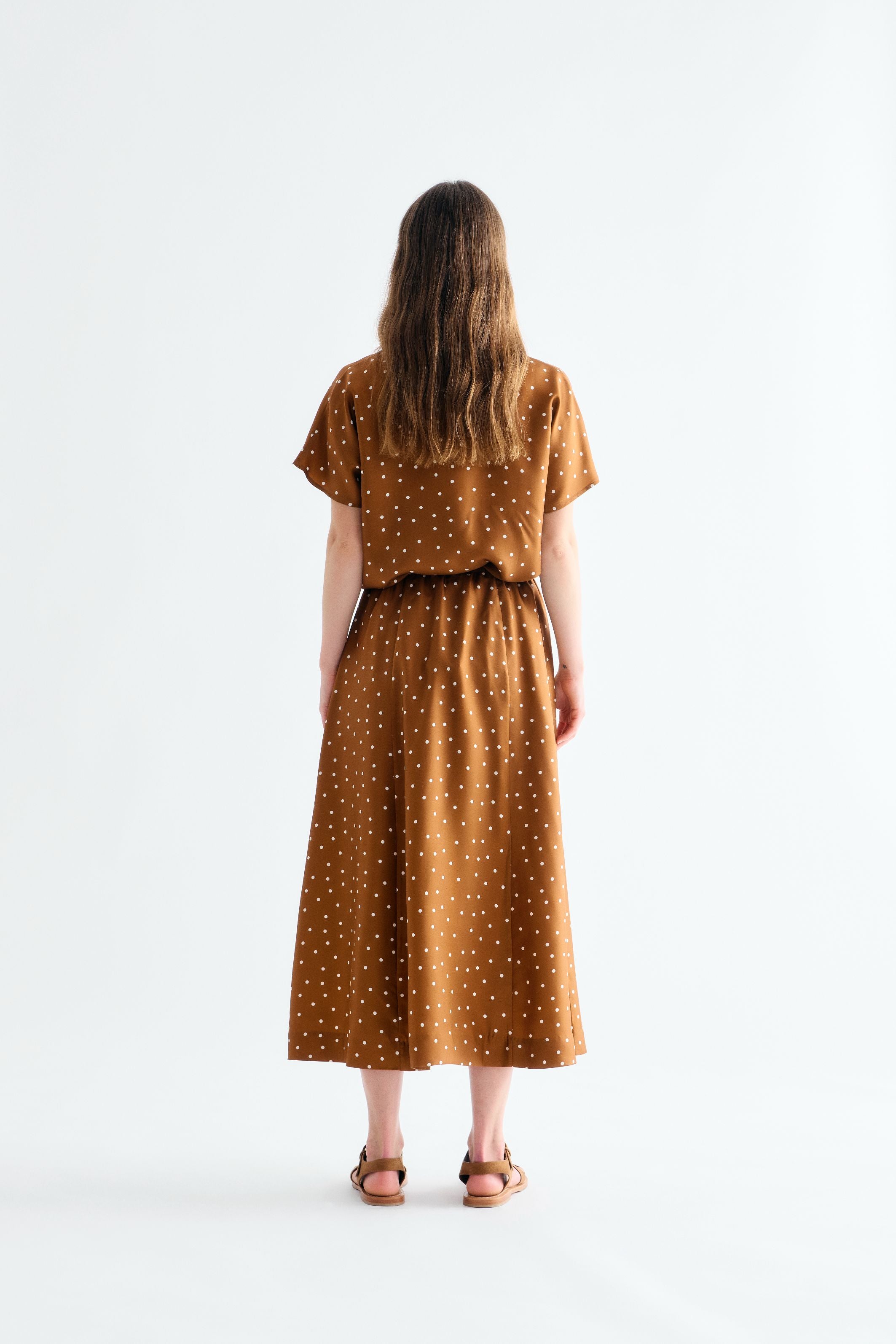Lovechild 1979 Sallie Skirt Skirt 793 Dot Print Caramel
