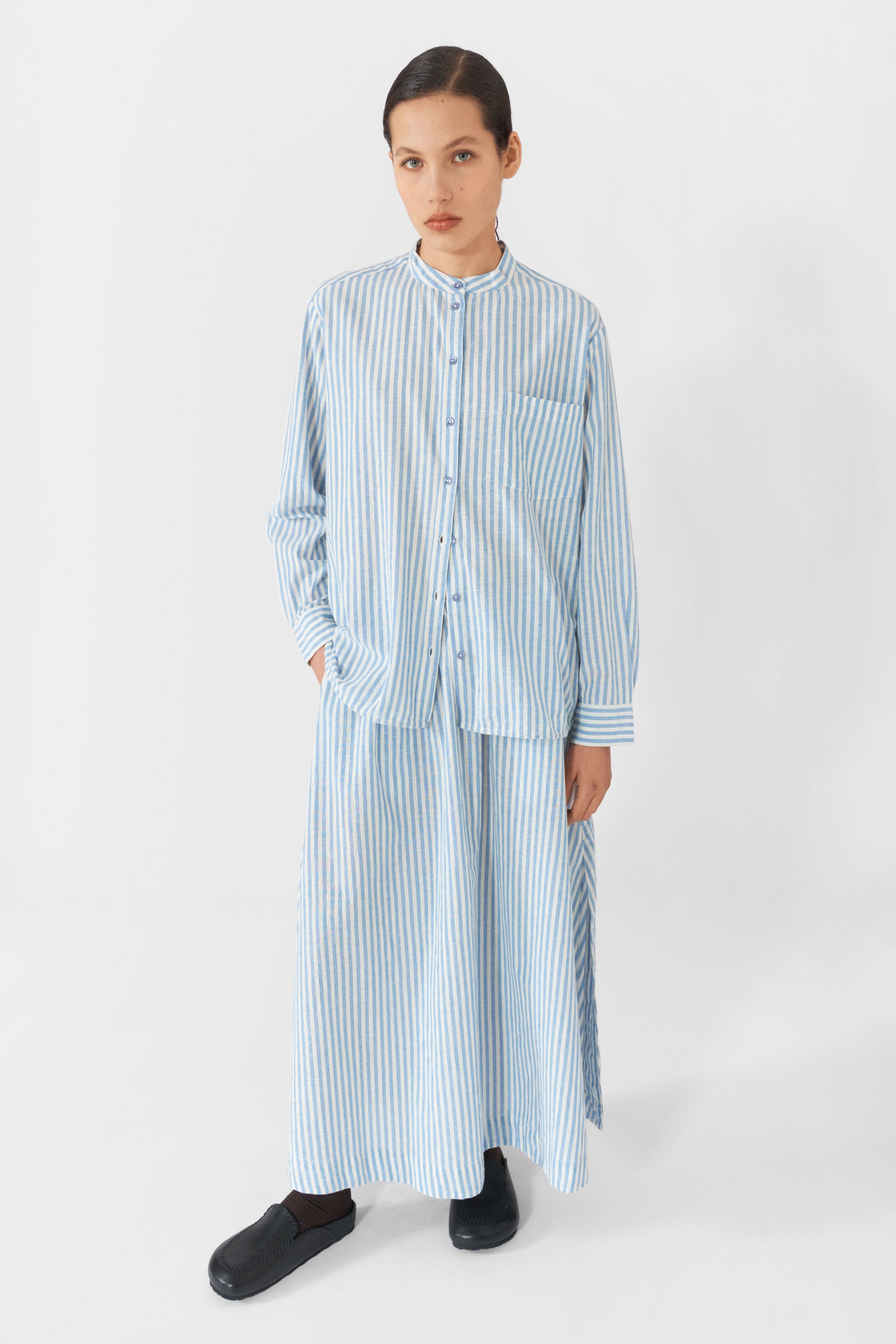 Lovechild 1979 Vivian Skirt SKIRTS 452 Sky Blue Stripe