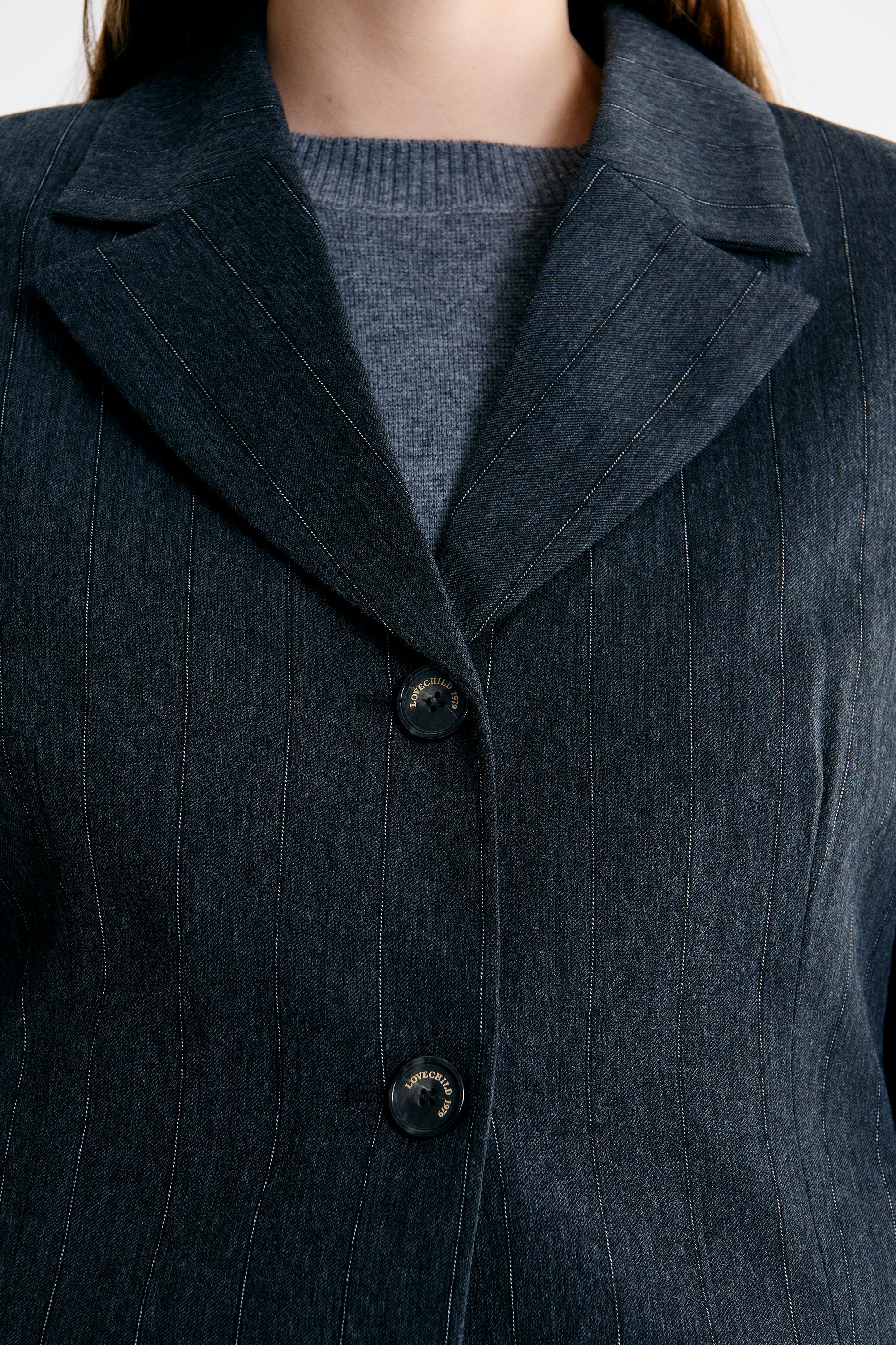 Lovechild 1979 Viviana Blazer Blazer 080 Grey Stripe