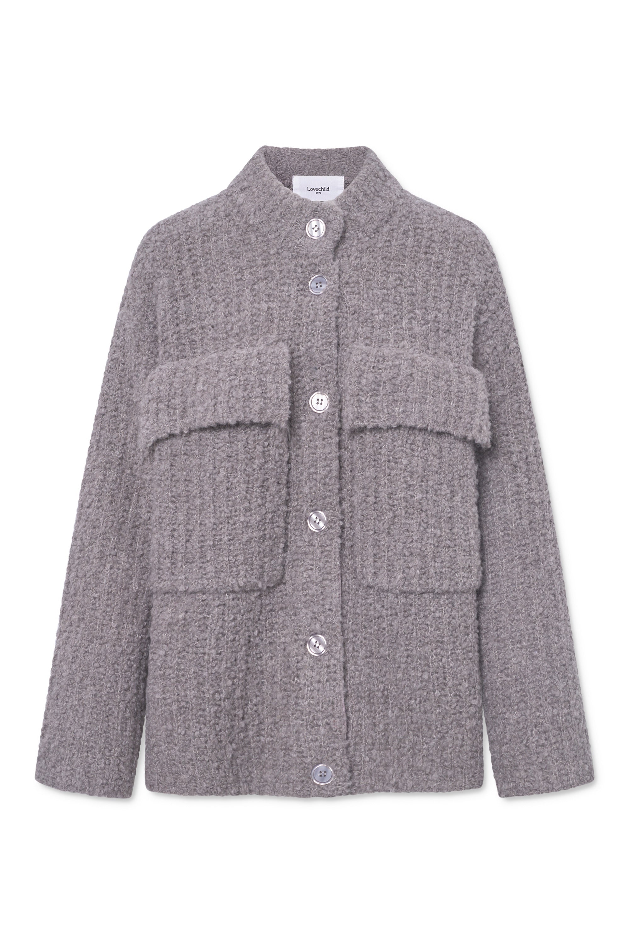 Lovechild 1979 Claine Cardigan Turtlenecks 727 Taupe Grey