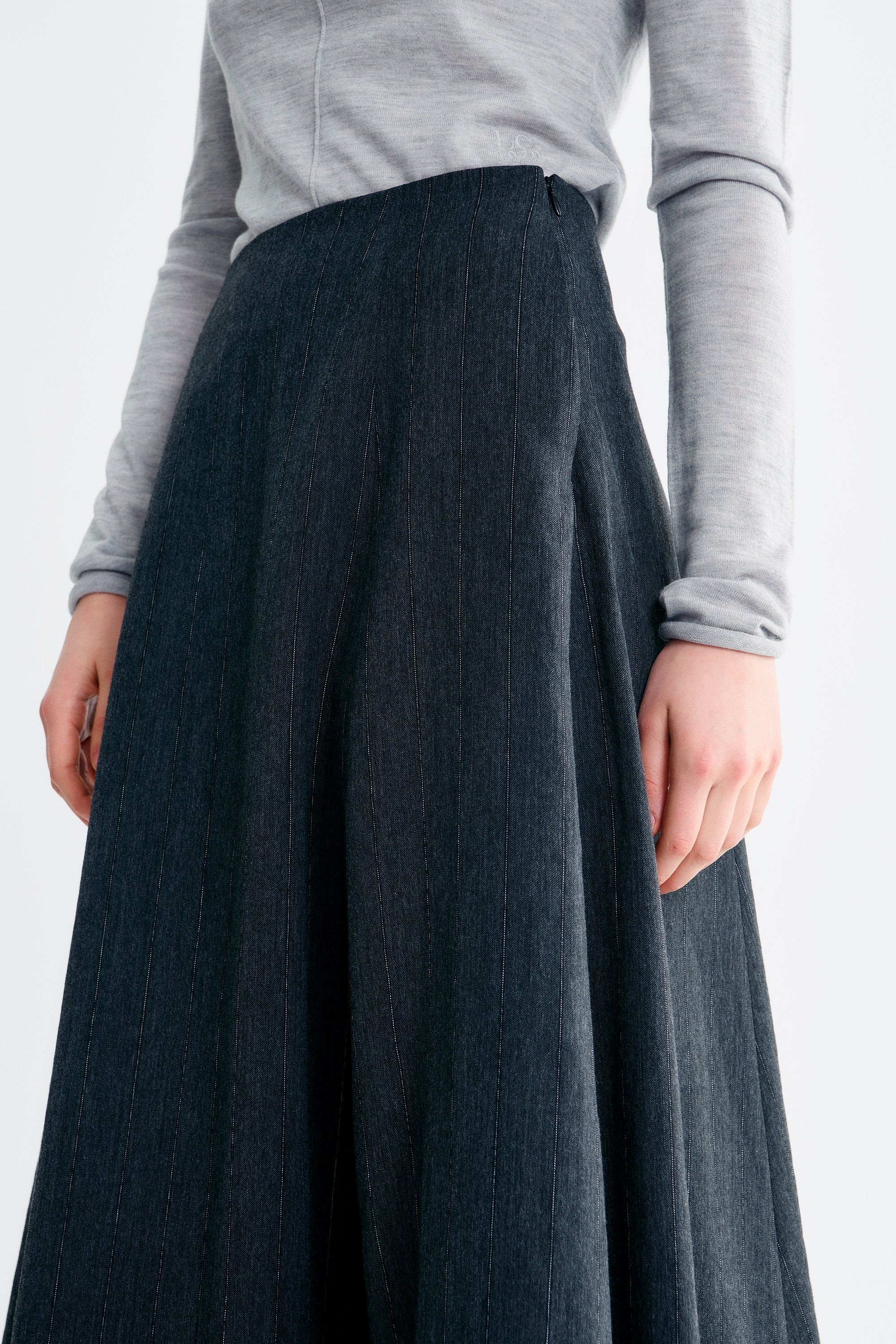 Lovechild 1979 Hallie Skirt Skirt 080 Grey Stripe