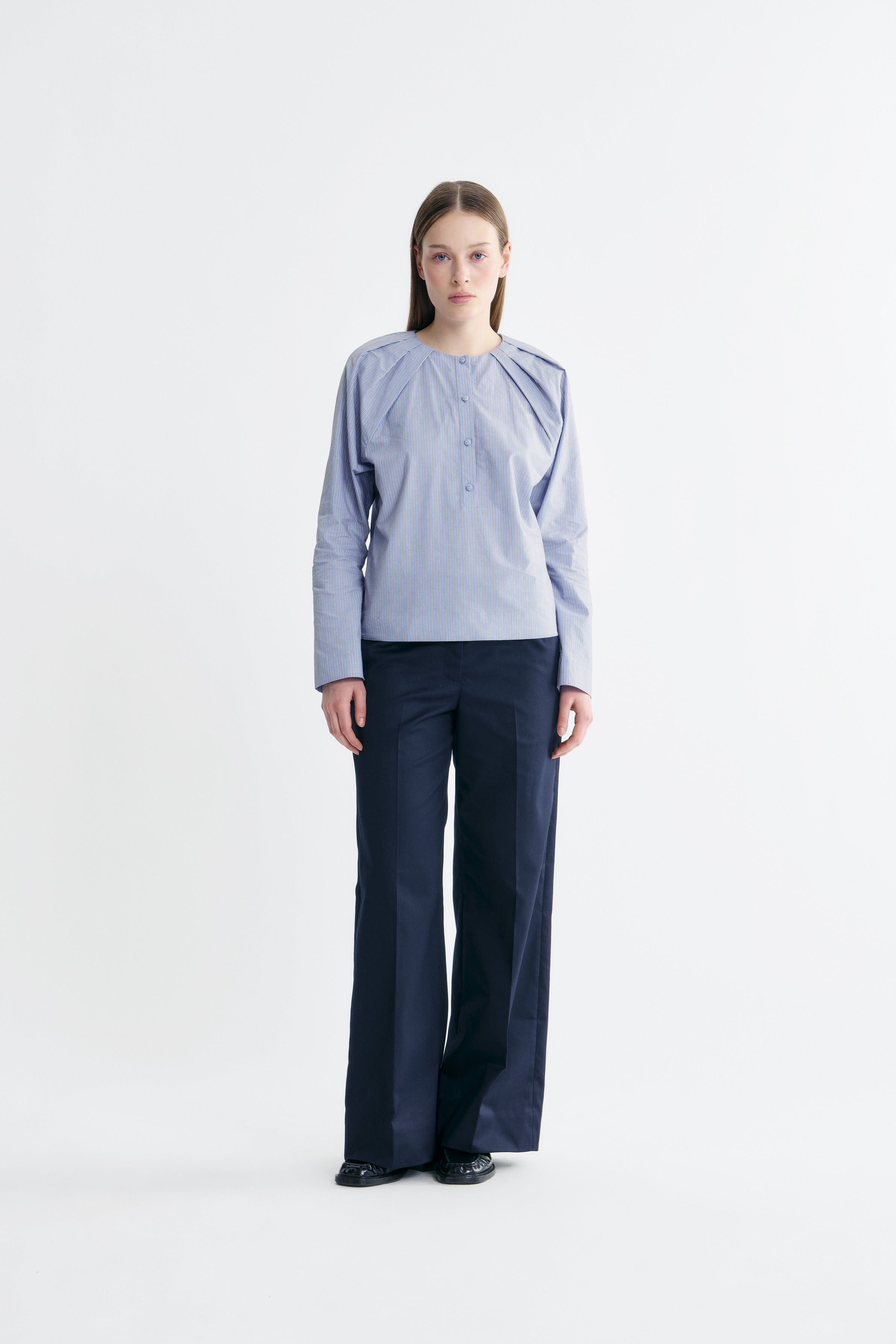 Lovechild 1979 Lovisa Blouse Blouse 447 Blue Heron Stripe
