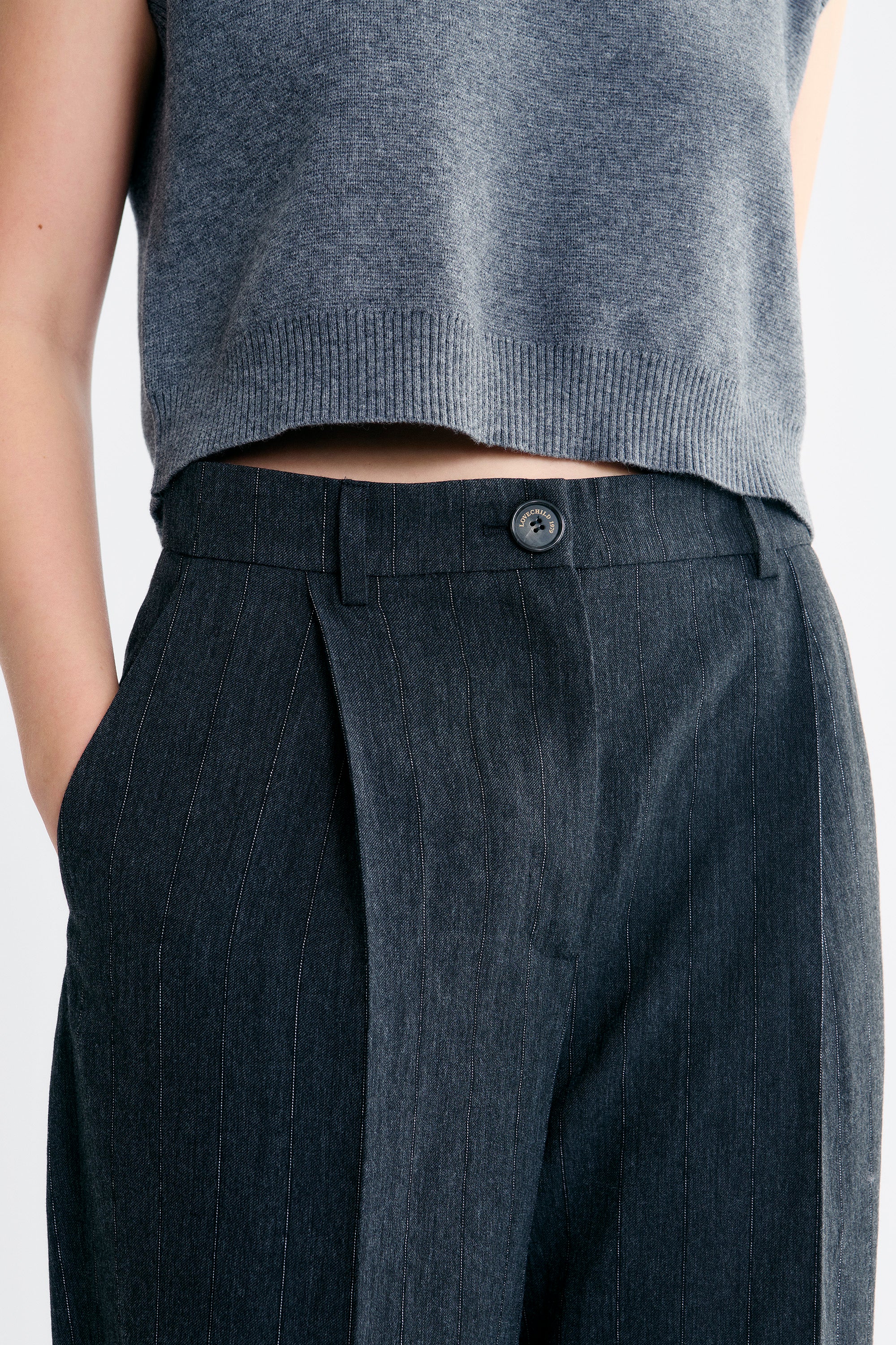Lovechild 1979 Lucas Pants Pants 080 Grey Stripe