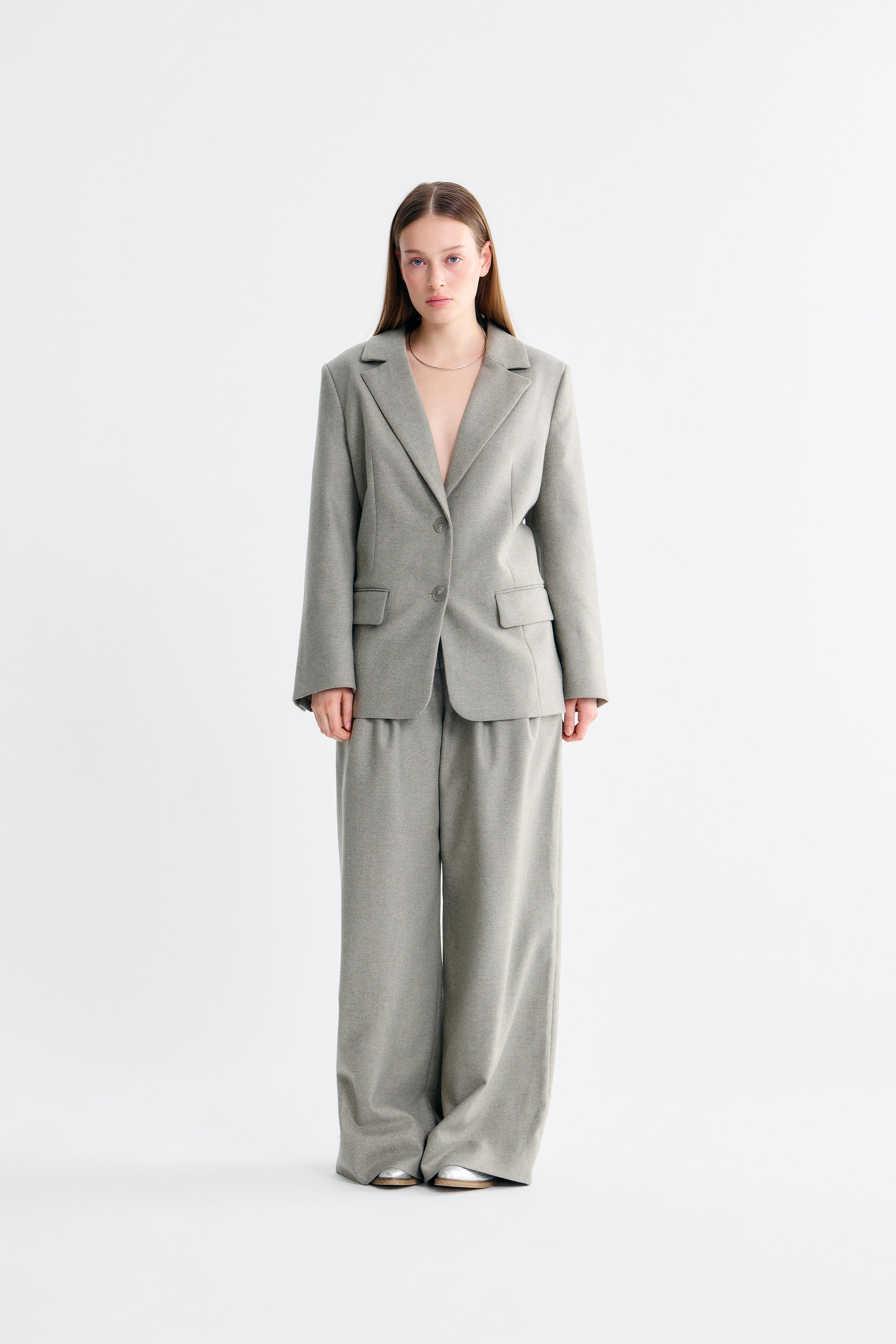 Lovechild 1979 Noomi Blazer Blazer 700 Egret Herringbone